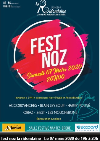 MAR 7 Fest Noz de la Ridondaine - France