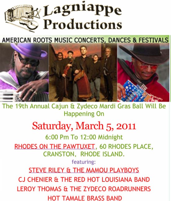 19th Annual Cajun & Zydeco Mardi Gras Ball