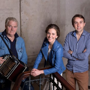 Séamus Begley & Oisín Mac Diarmada with Samantha Harvey