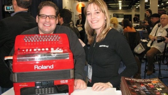 Roland USA/Accordion Division Steve Albini and Amanda Whiting