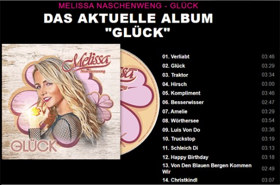 CD Glück von Melissa Naschenweng