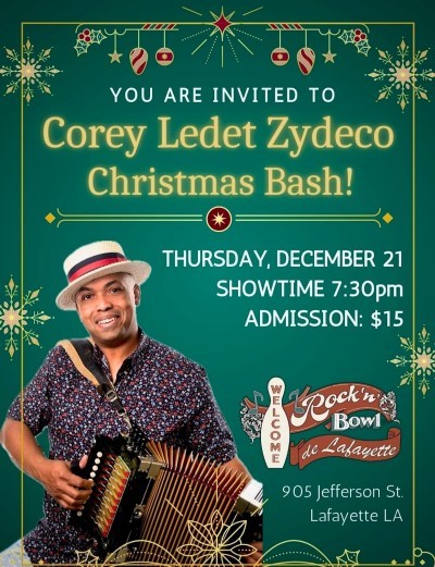 Corey Ledet Zydeco “Christmas Bash” - USA