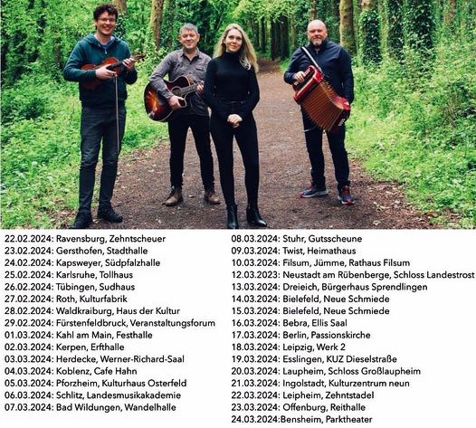 Irish spring tour of Germany