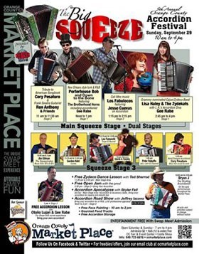 ‘The Big Squeeze’ Orange County Accordion Festival poster