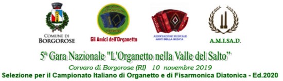5ª Gara Nazionale “L’organetto nella Valle del Salto” - Italia