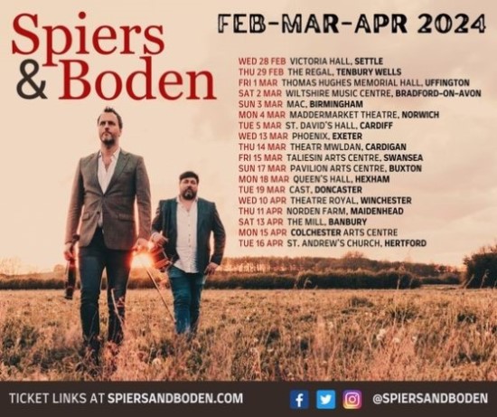 Spiers & Boden 2024 Tour – England and Wales